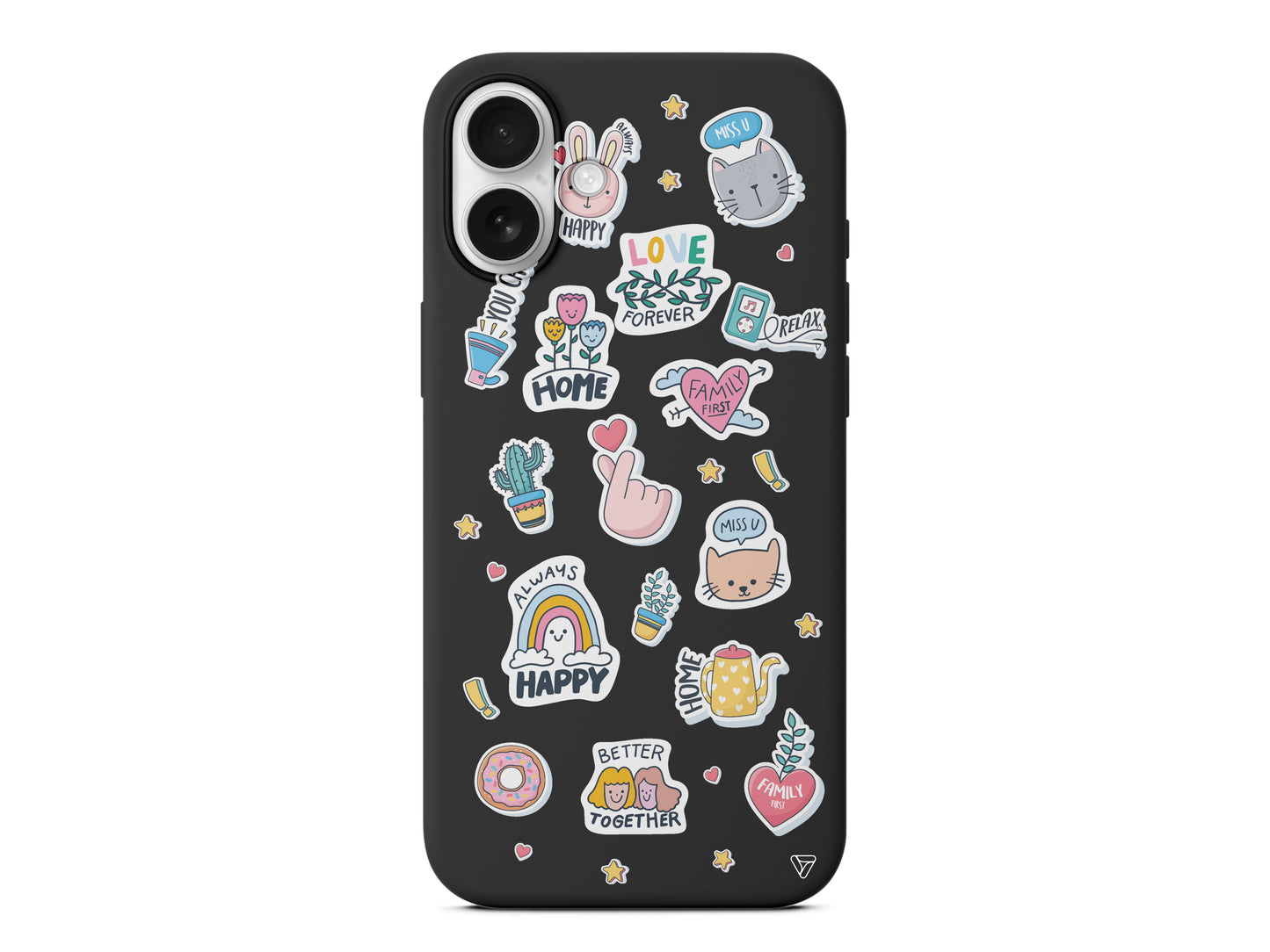 Always Happy Lansman Model İçi Kadife Silikon Telefon Kılıfı