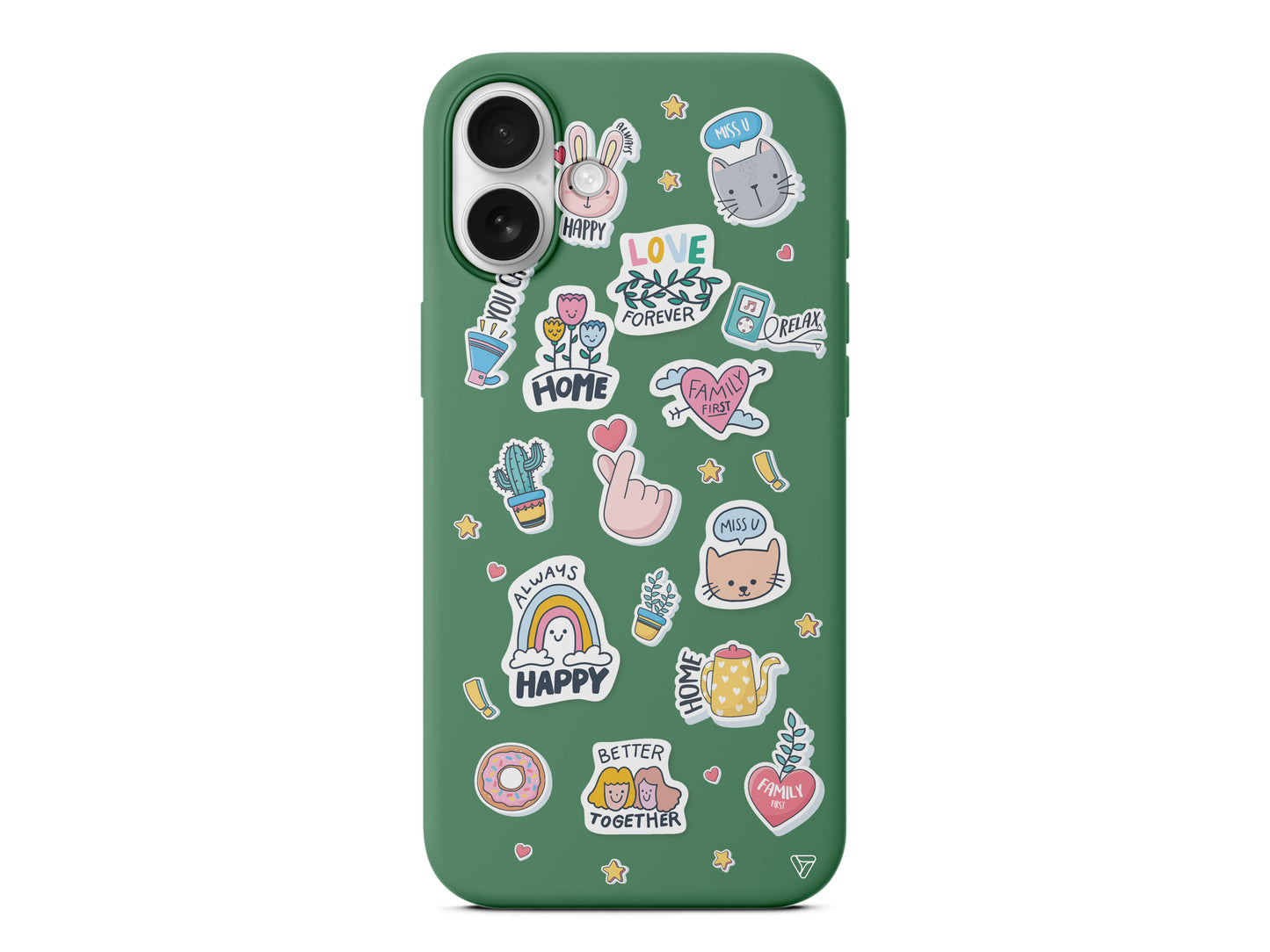 Always Happy Lansman Model İçi Kadife Silikon Telefon Kılıfı