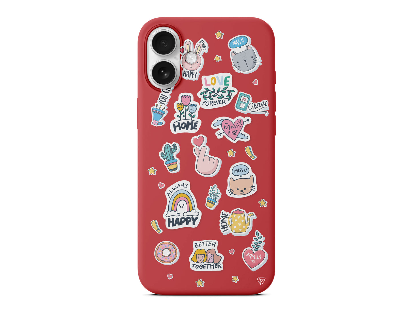 Always Happy Lansman Model İçi Kadife Silikon Telefon Kılıfı – Plus Serisine Özel