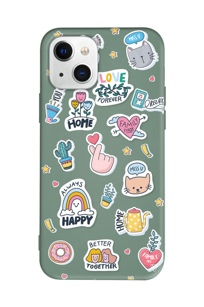 Always Happy Lansman Model İçi Kadife Silikon Telefon Kılıfı – Plus Serisine Özel