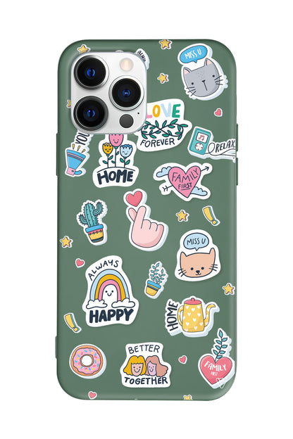 Always Happy Lansman Model İçi Kadife Silikon Telefon Kılıfı