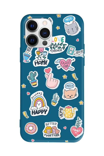 Always Happy Lansman Model İçi Kadife Silikon Telefon Kılıfı