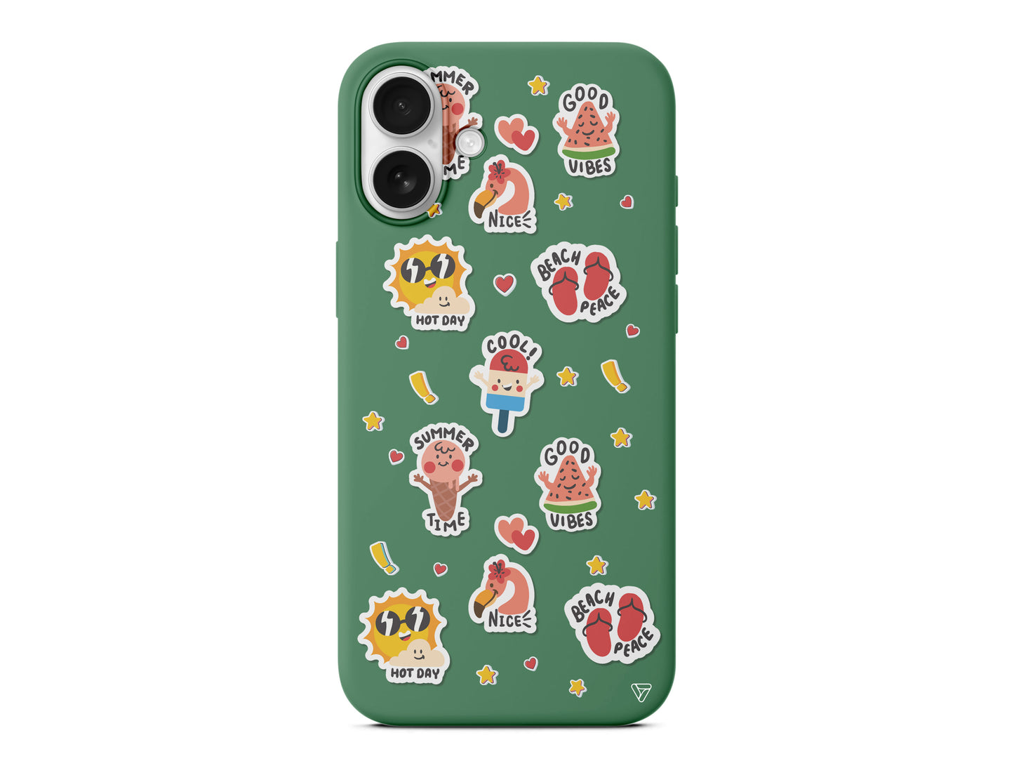 Summer Vibes Lansman Model İçi Kadife Silikon Telefon Kılıfı