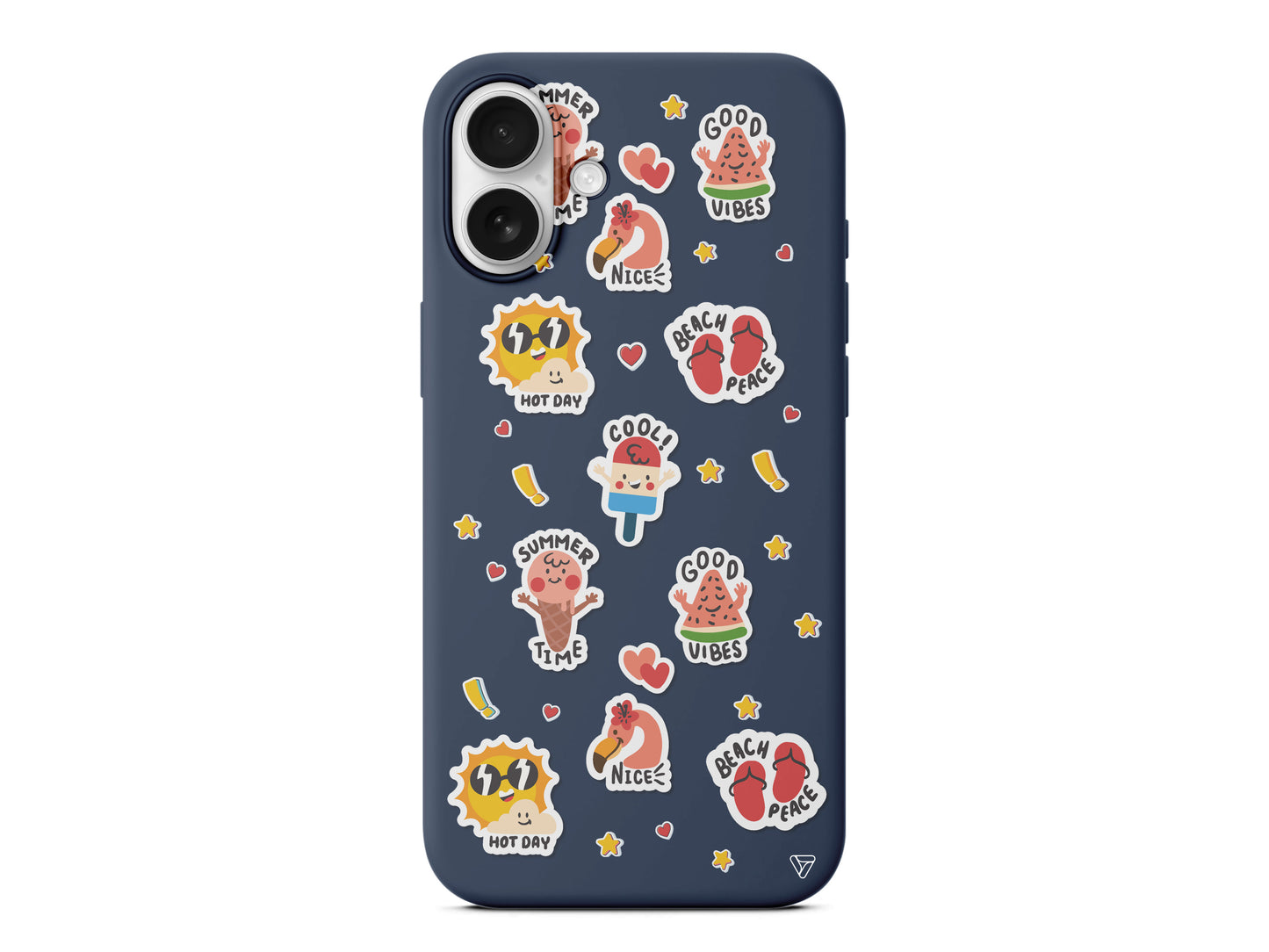 Summer Vibes Lansman Model İçi Kadife Silikon Telefon Kılıfı