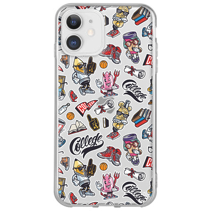 College Dream Lansman Model İçi Kadife Silikon Telefon Kılıfı