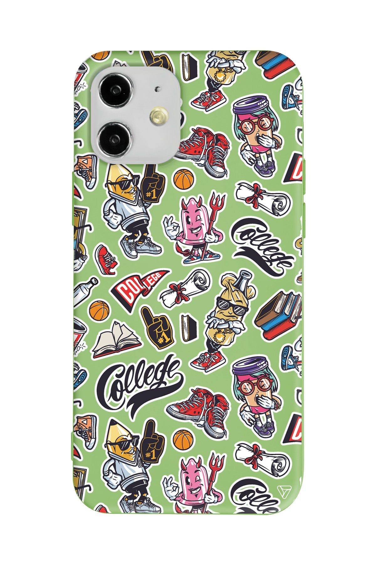 College Dream Lansman Model İçi Kadife Silikon Telefon Kılıfı