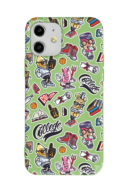 College Dream Lansman Model İçi Kadife Silikon Telefon Kılıfı