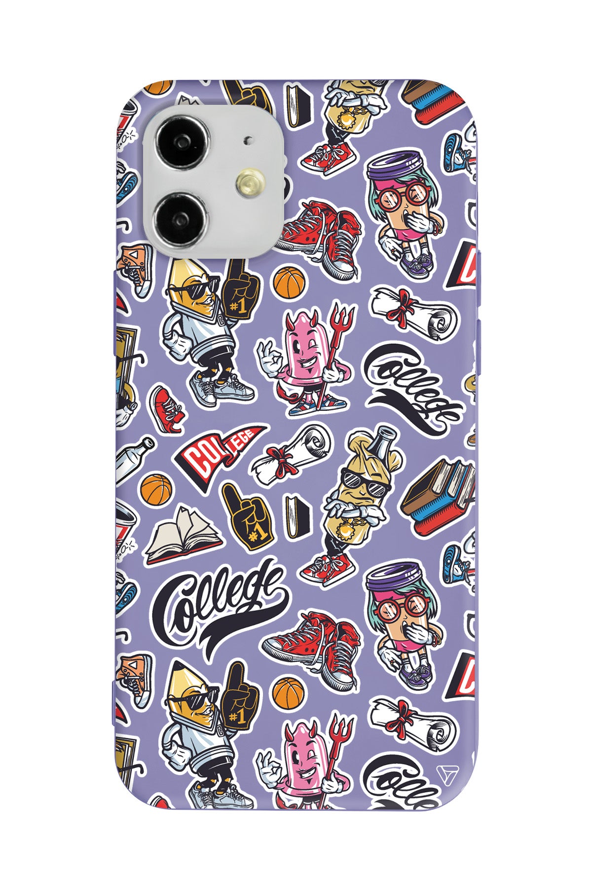 College Dream Lansman Model İçi Kadife Silikon Telefon Kılıfı