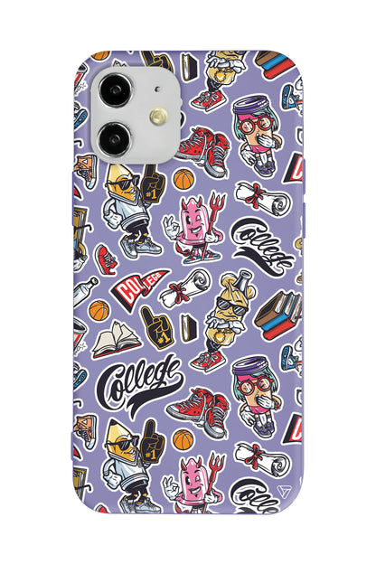 College Dream Lansman Model İçi Kadife Silikon Telefon Kılıfı