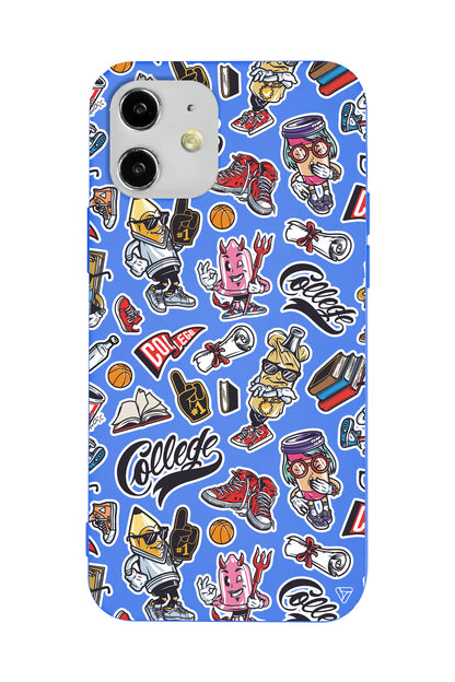 College Dream Lansman Model İçi Kadife Silikon Telefon Kılıfı