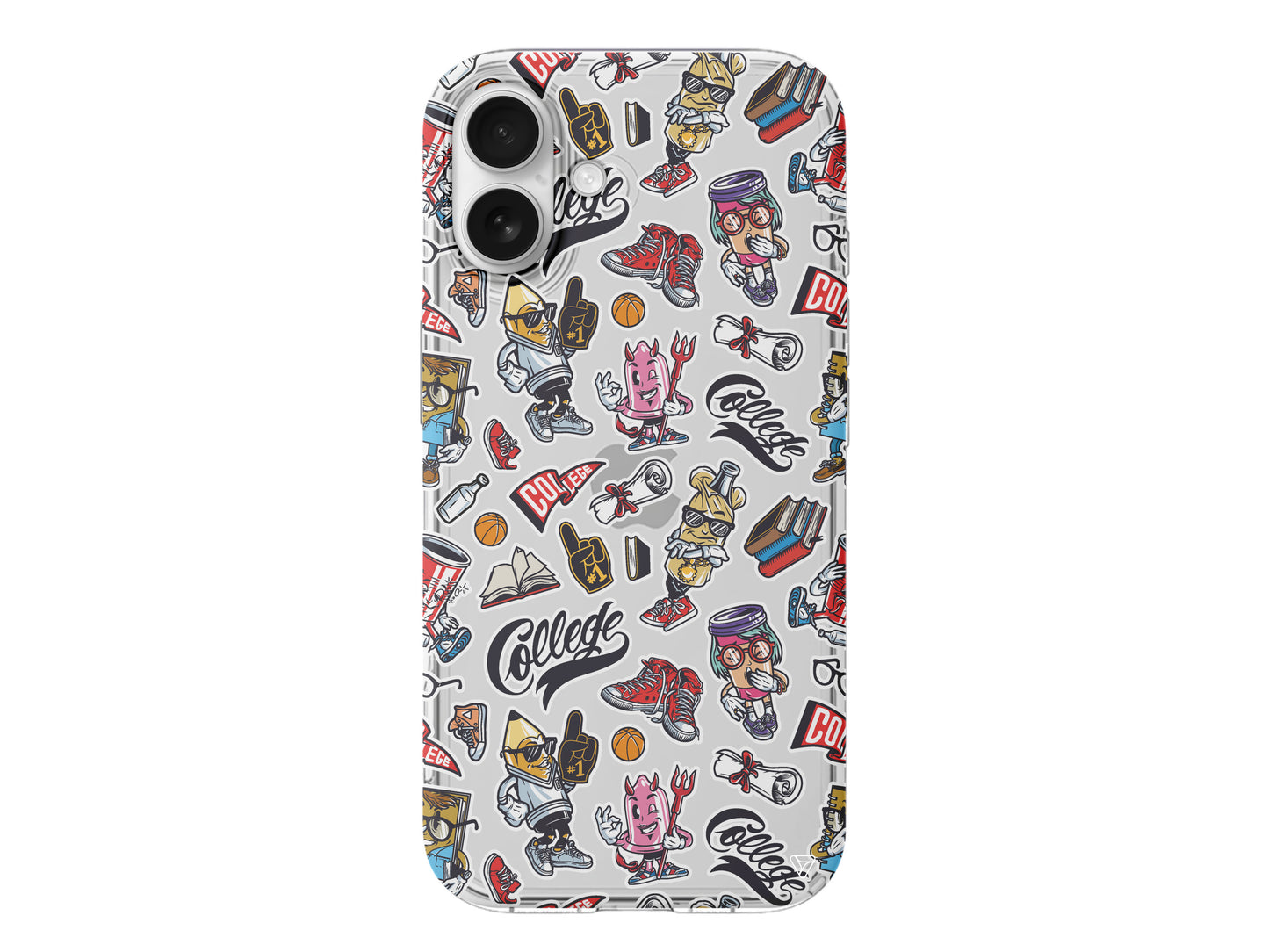 College Dream Lansman Model İçi Kadife Silikon Telefon Kılıfı