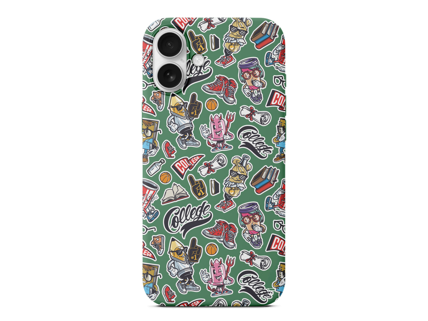 College Dream Lansman Model İçi Kadife Silikon Telefon Kılıfı