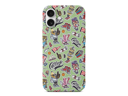 College Dream Lansman Model İçi Kadife Silikon Telefon Kılıfı