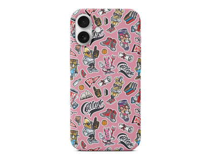 College Dream Lansman Model İçi Kadife Silikon Telefon Kılıfı