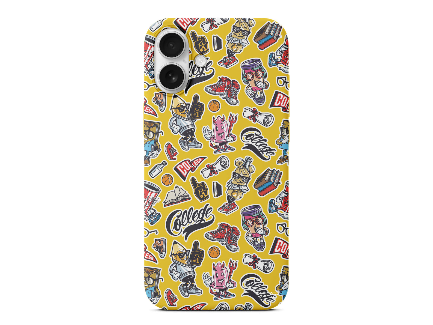 College Dream Lansman Model İçi Kadife Silikon Telefon Kılıfı