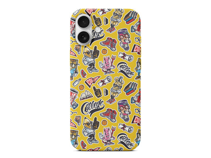 College Dream Lansman Model İçi Kadife Silikon Telefon Kılıfı