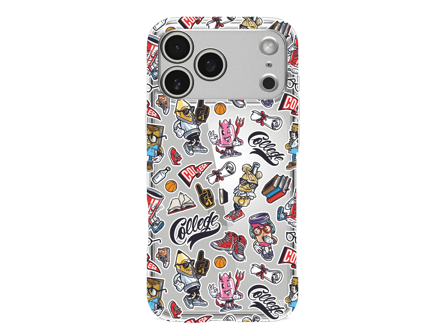 College Dream Lansman Model İçi Kadife Silikon Telefon Kılıfı