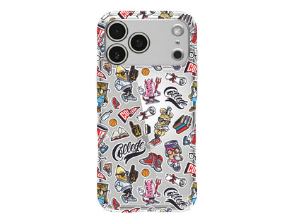 College Dream Lansman Model İçi Kadife Silikon Telefon Kılıfı