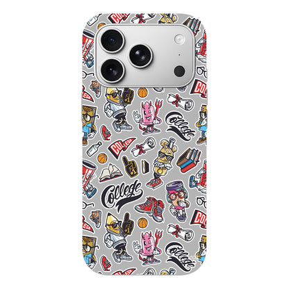 College Dream Lansman Model İçi Kadife Silikon Telefon Kılıfı