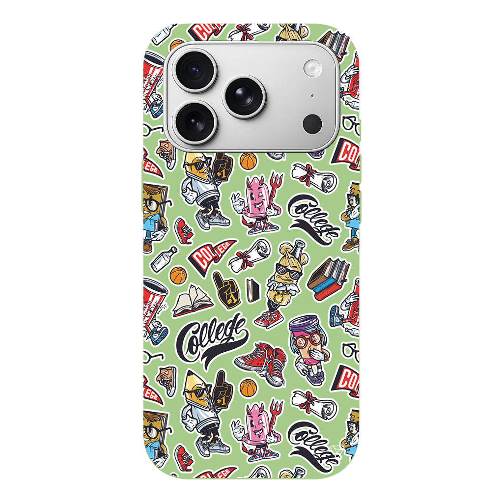 College Dream Lansman Model İçi Kadife Silikon Telefon Kılıfı