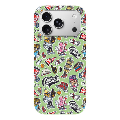 College Dream Lansman Model İçi Kadife Silikon Telefon Kılıfı