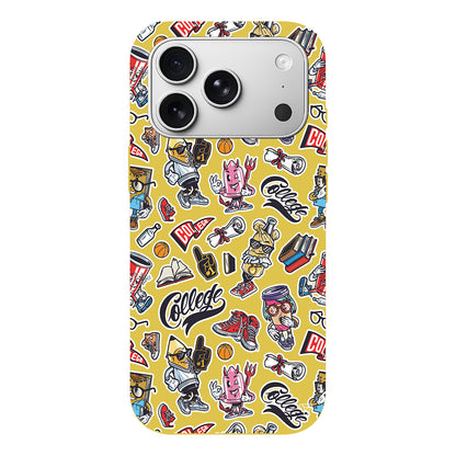 College Dream Lansman Model İçi Kadife Silikon Telefon Kılıfı