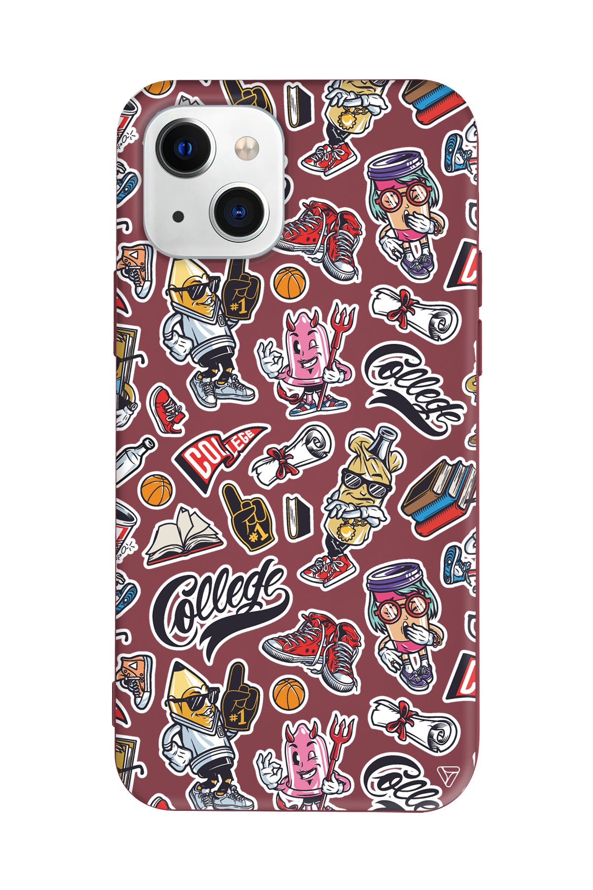 College Dream Lansman Model İçi Kadife Silikon Telefon Kılıfı