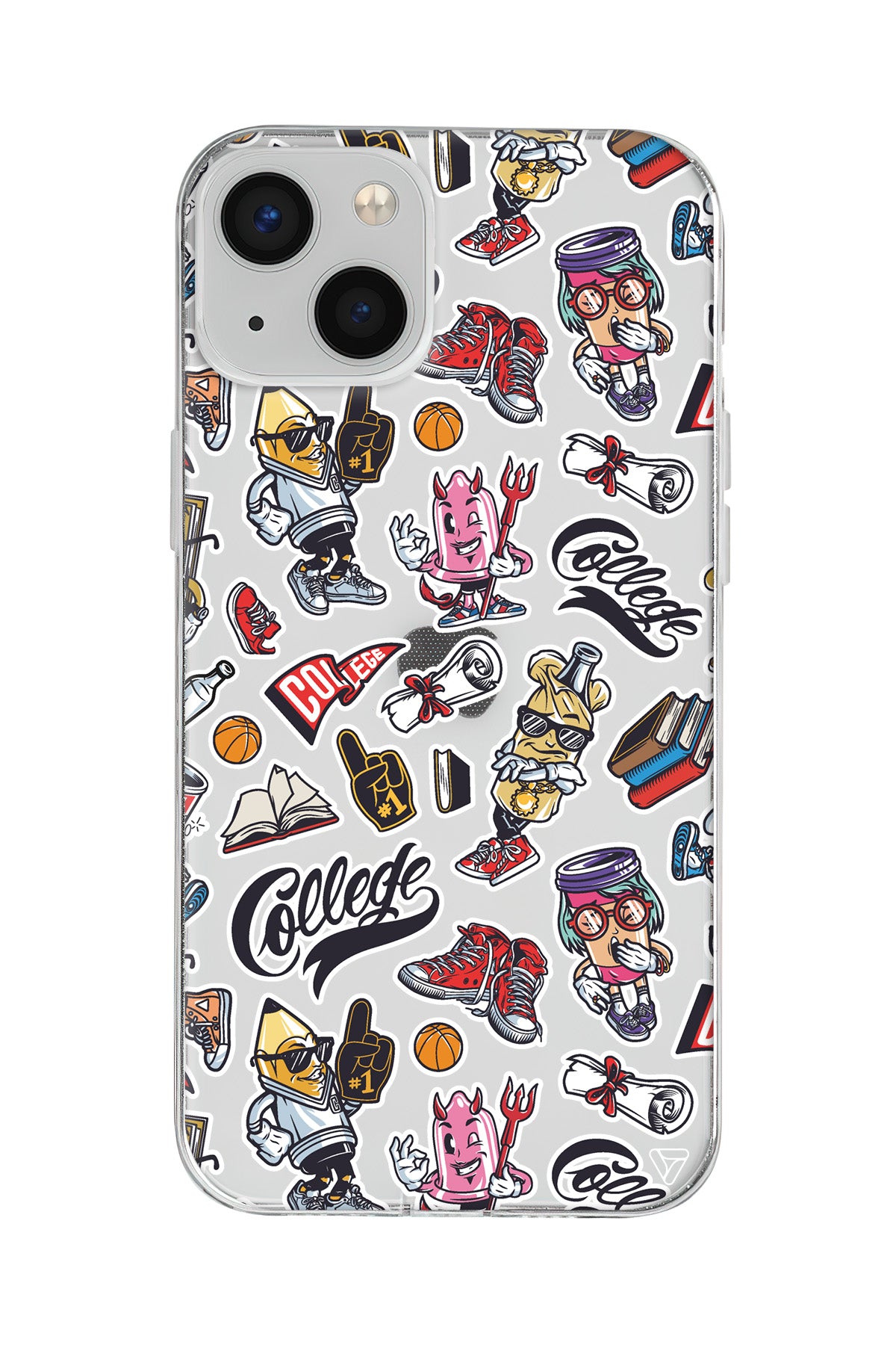 College Dream Lansman Model İçi Kadife Silikon Telefon Kılıfı