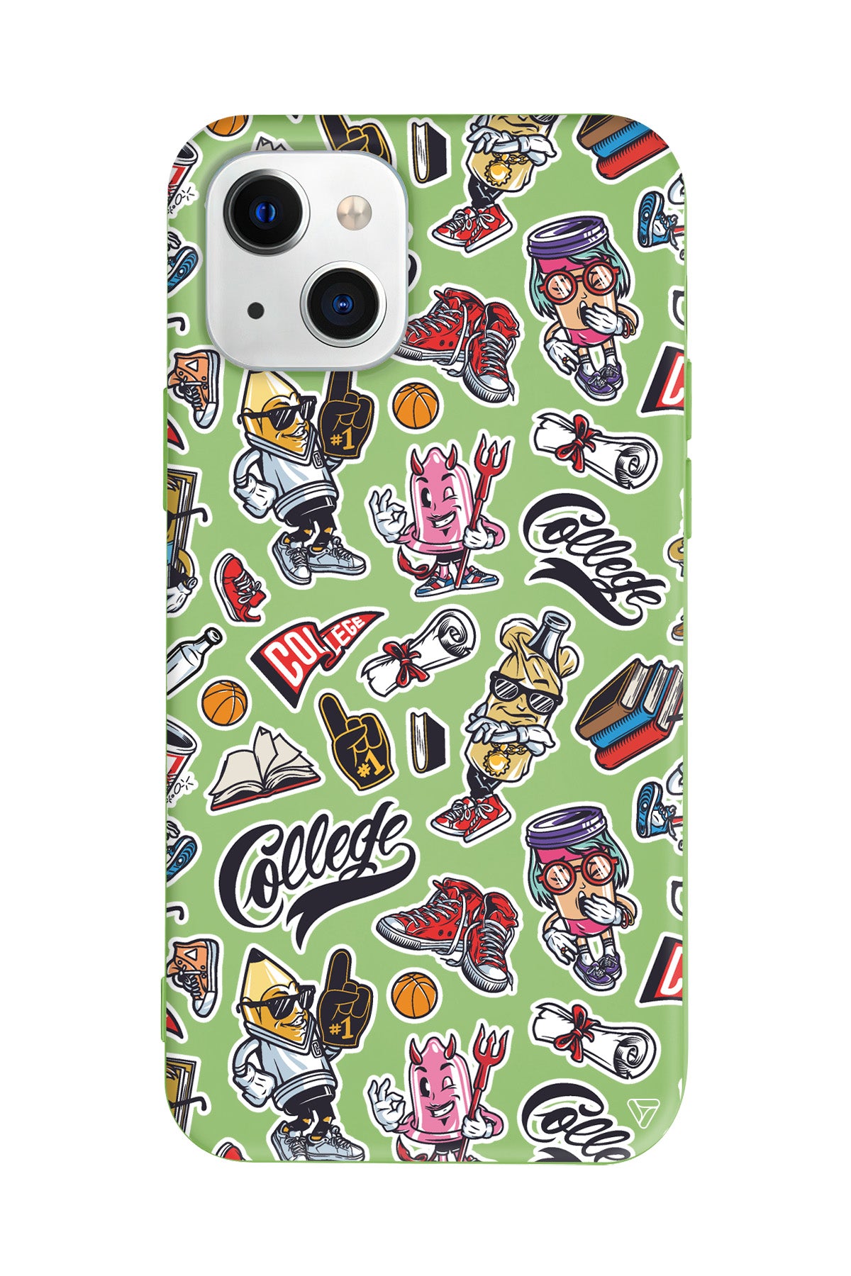 College Dream Lansman Model İçi Kadife Silikon Telefon Kılıfı