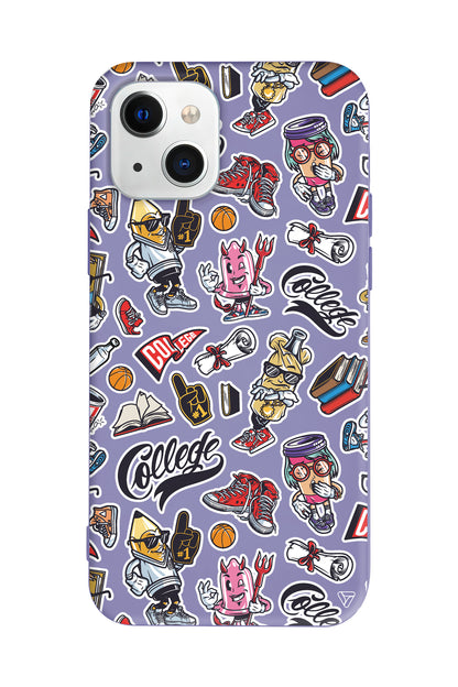 College Dream Lansman Model İçi Kadife Silikon Telefon Kılıfı