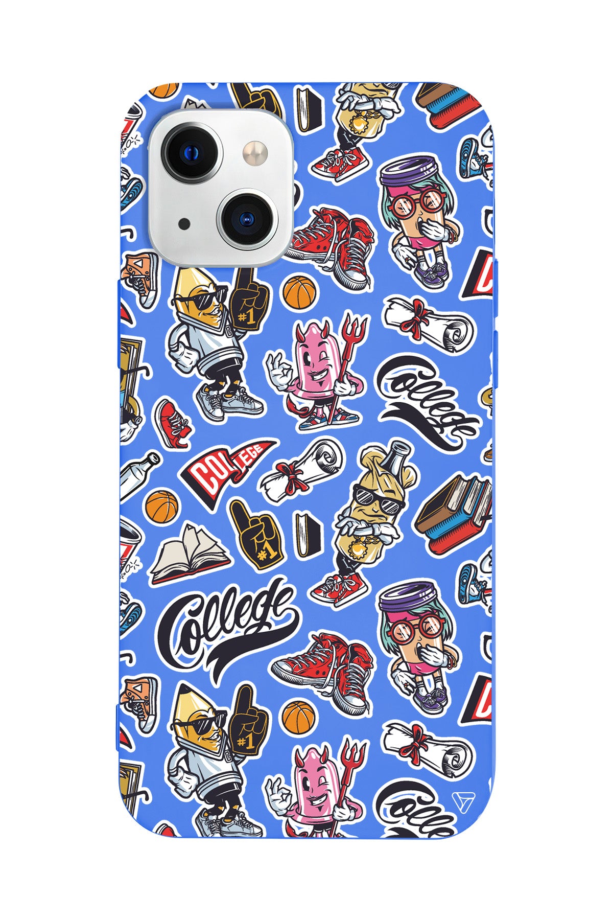 College Dream Lansman Model İçi Kadife Silikon Telefon Kılıfı