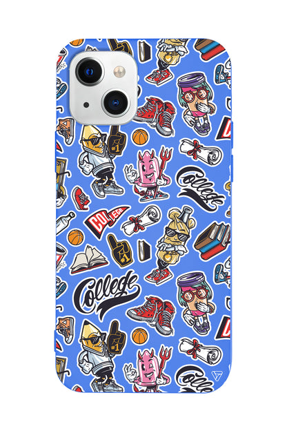 College Dream Lansman Model İçi Kadife Silikon Telefon Kılıfı