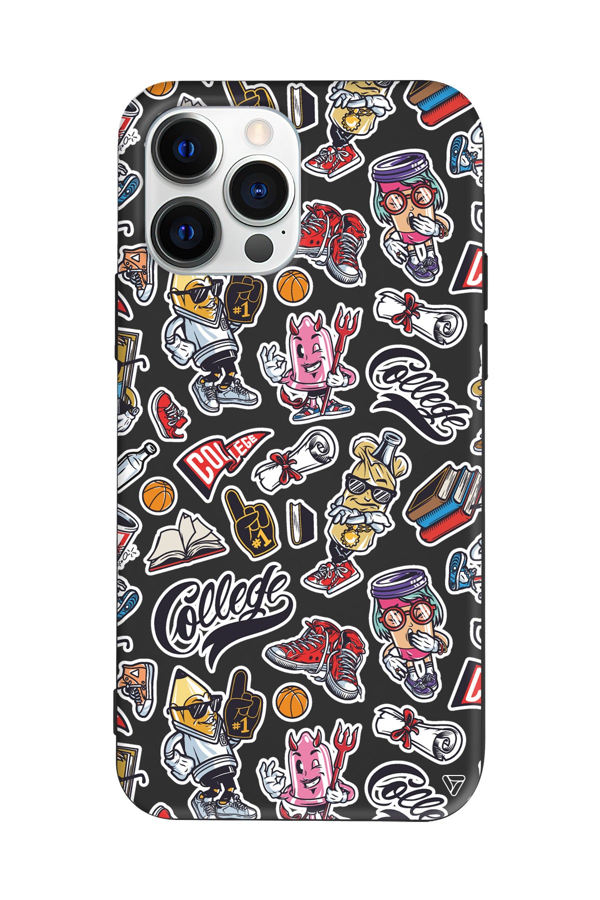 College Dream Lansman Model İçi Kadife Silikon Telefon Kılıfı