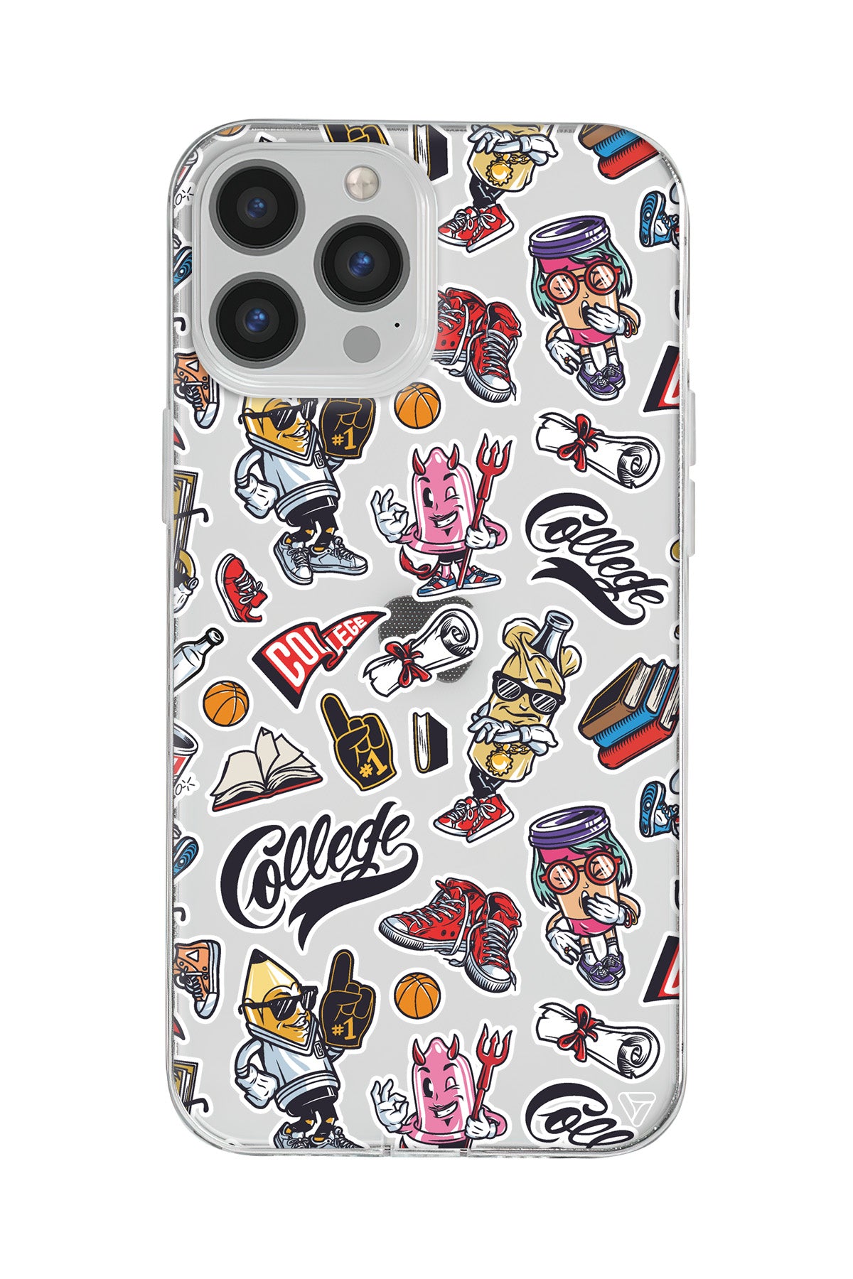 College Dream Lansman Model İçi Kadife Silikon Telefon Kılıfı