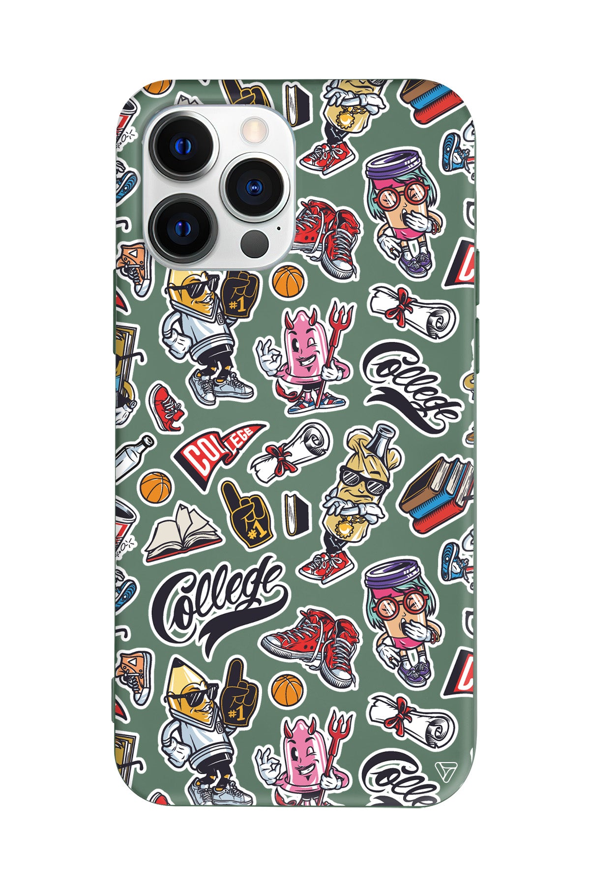 College Dream Lansman Model İçi Kadife Silikon Telefon Kılıfı