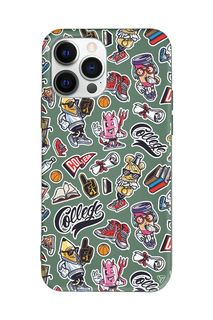 College Dream Lansman Model İçi Kadife Silikon Telefon Kılıfı