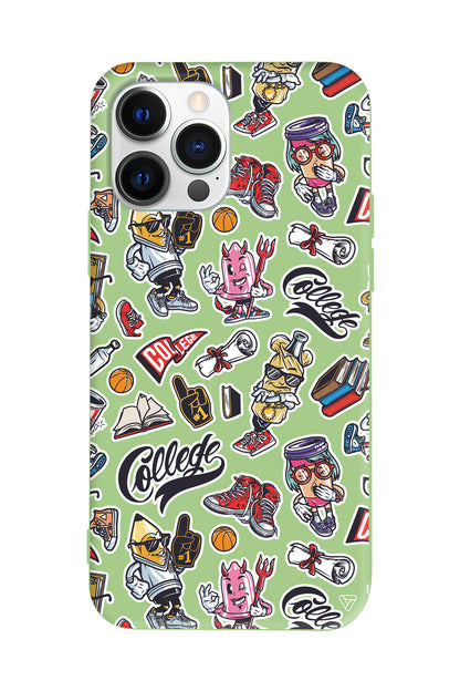 College Dream Lansman Model İçi Kadife Silikon Telefon Kılıfı