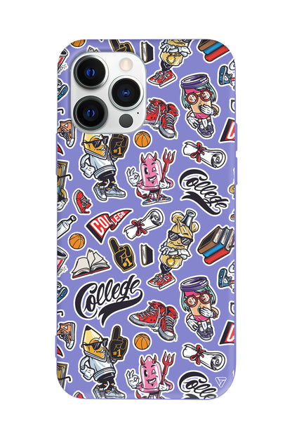 College Dream Lansman Model İçi Kadife Silikon Telefon Kılıfı