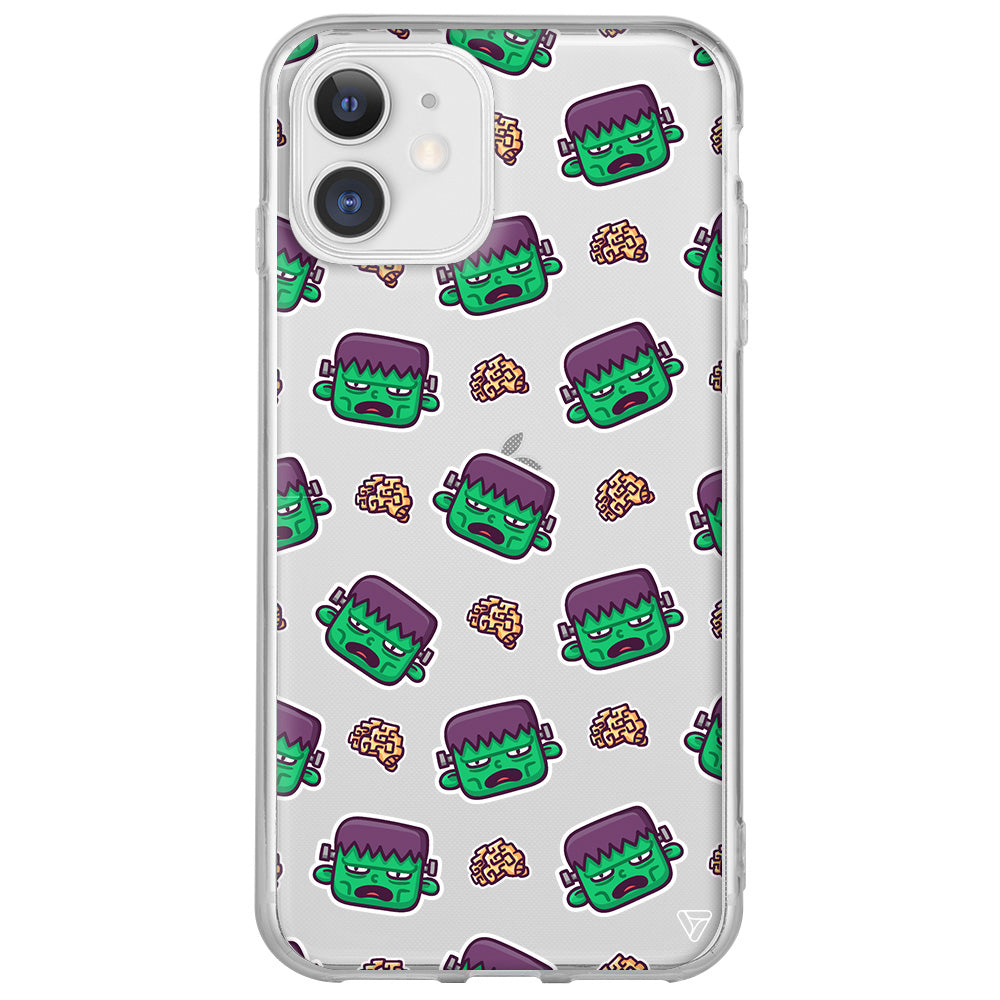 Frankenstein Lansman Model İçi Kadife Silikon Telefon Kılıfı