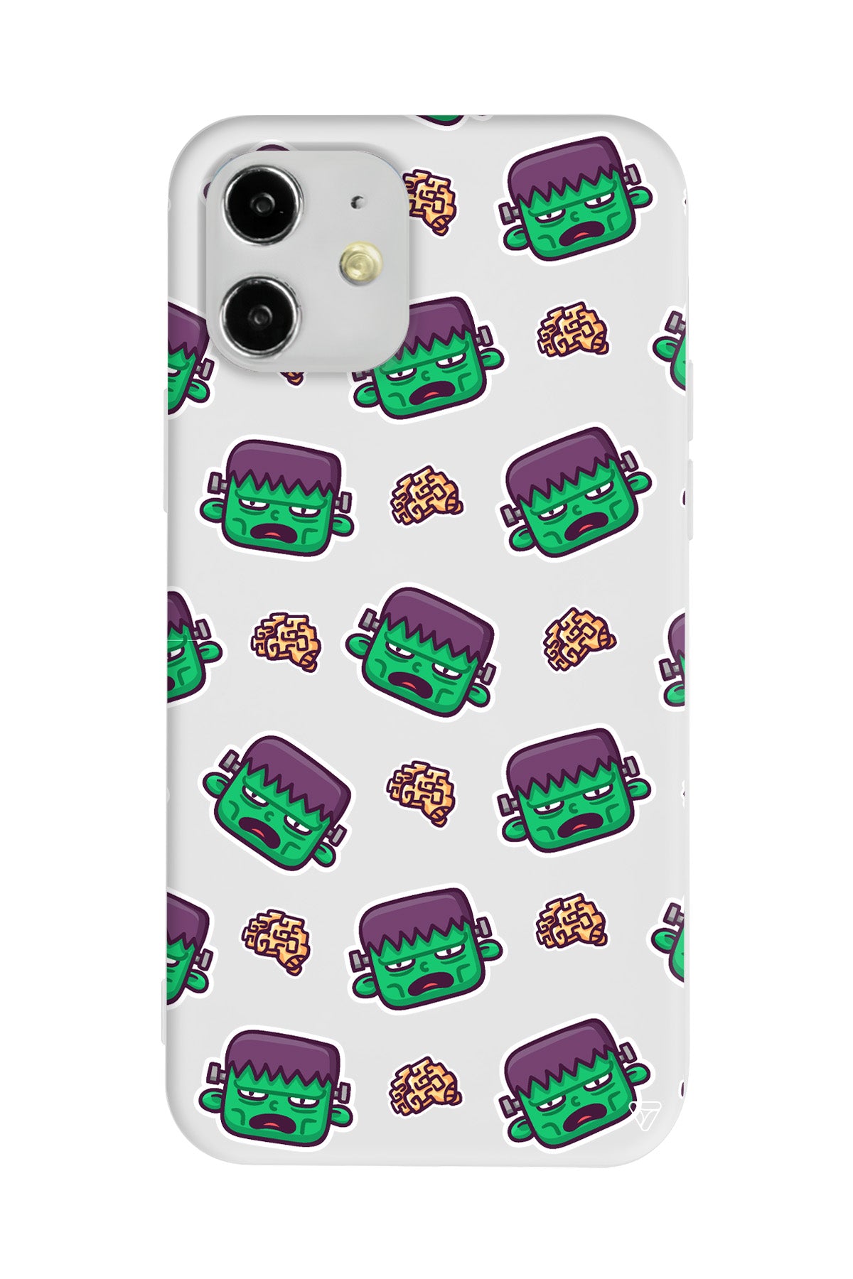 Frankenstein Lansman Model İçi Kadife Silikon Telefon Kılıfı