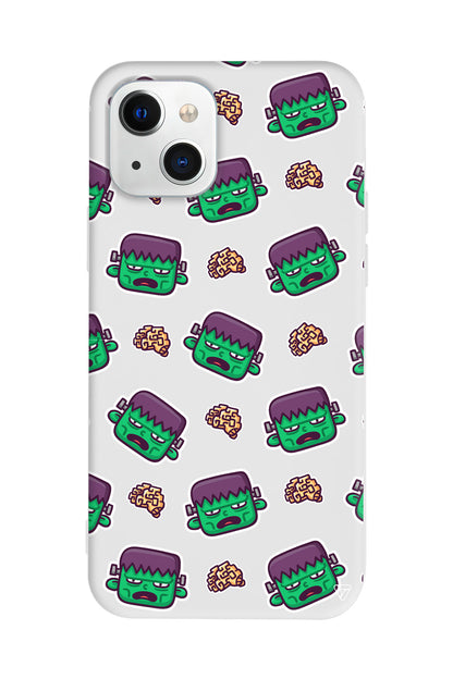 Frankenstein Lansman Model İçi Kadife Silikon Telefon Kılıfı – Plus Serisine Özel