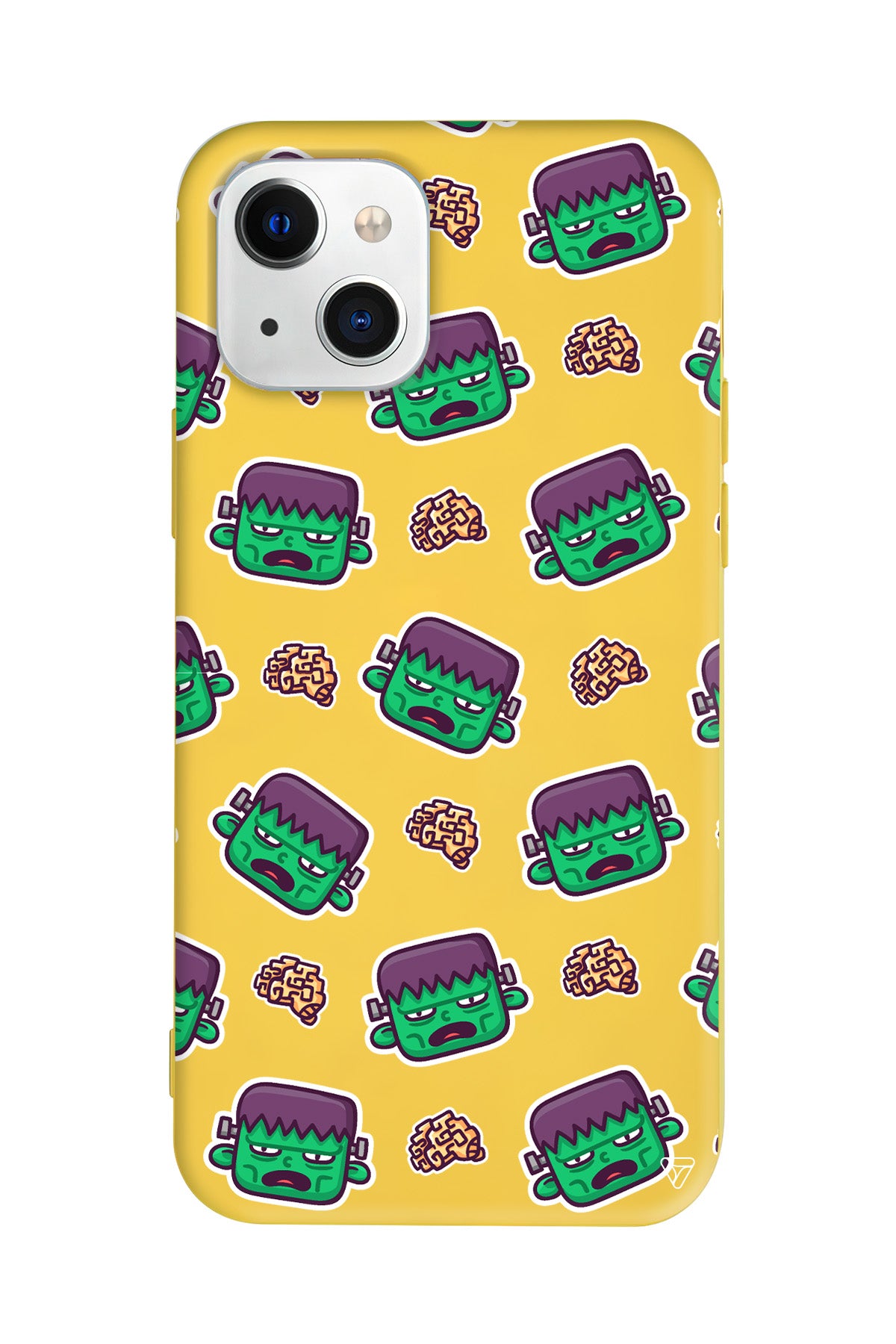 Frankenstein Lansman Model İçi Kadife Silikon Telefon Kılıfı