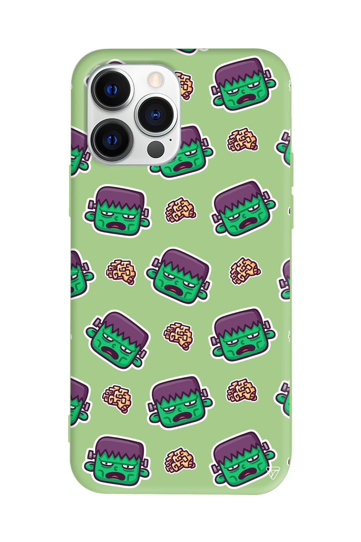 Frankenstein Lansman Model İçi Kadife Silikon Telefon Kılıfı