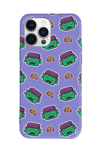 Frankenstein Lansman Model İçi Kadife Silikon Telefon Kılıfı