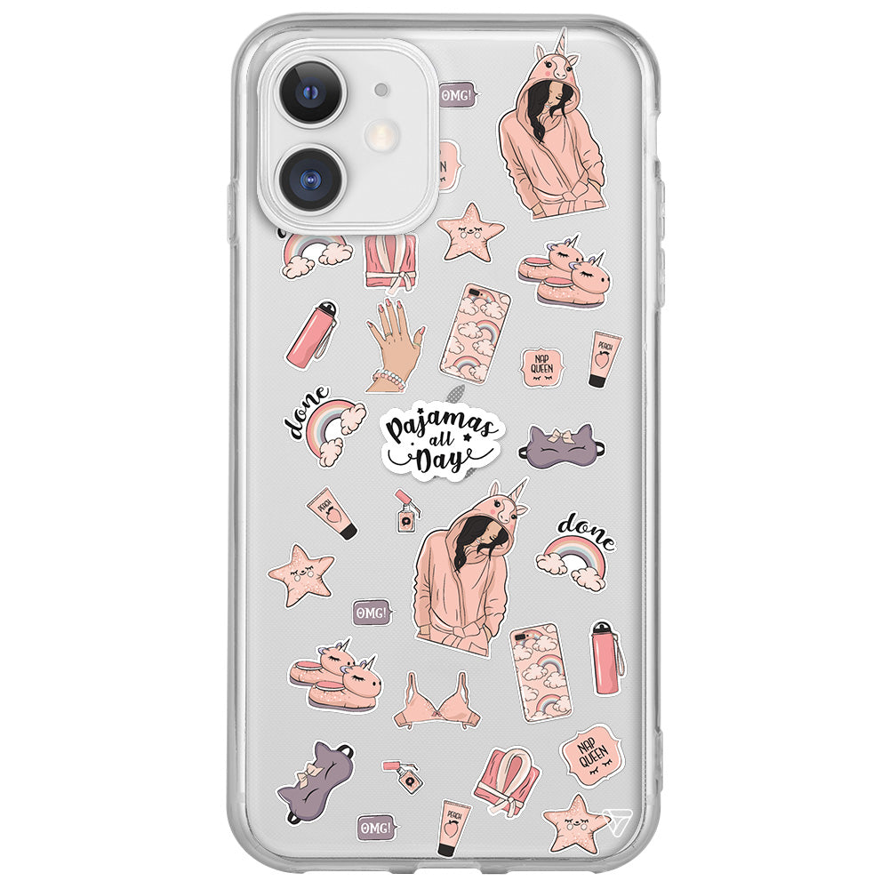 Pajamas All Day Lansman Model İçi Kadife Silikon Telefon Kılıfı