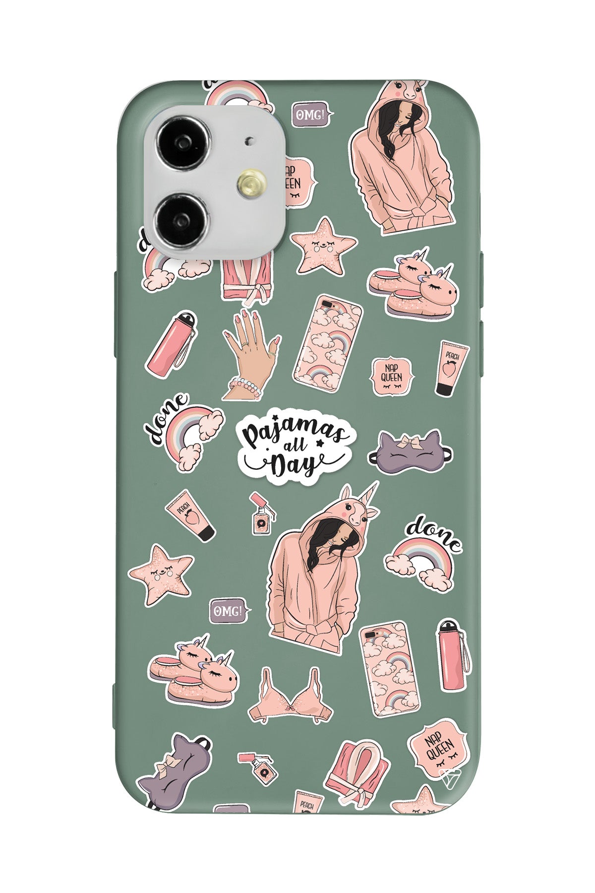 Pajamas All Day Lansman Model İçi Kadife Silikon Telefon Kılıfı