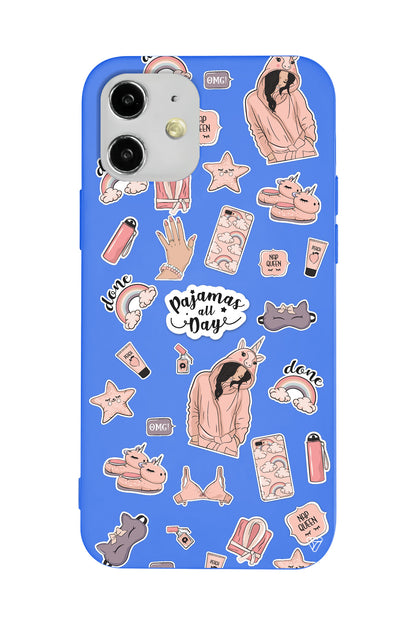 Pajamas All Day Lansman Model İçi Kadife Silikon Telefon Kılıfı