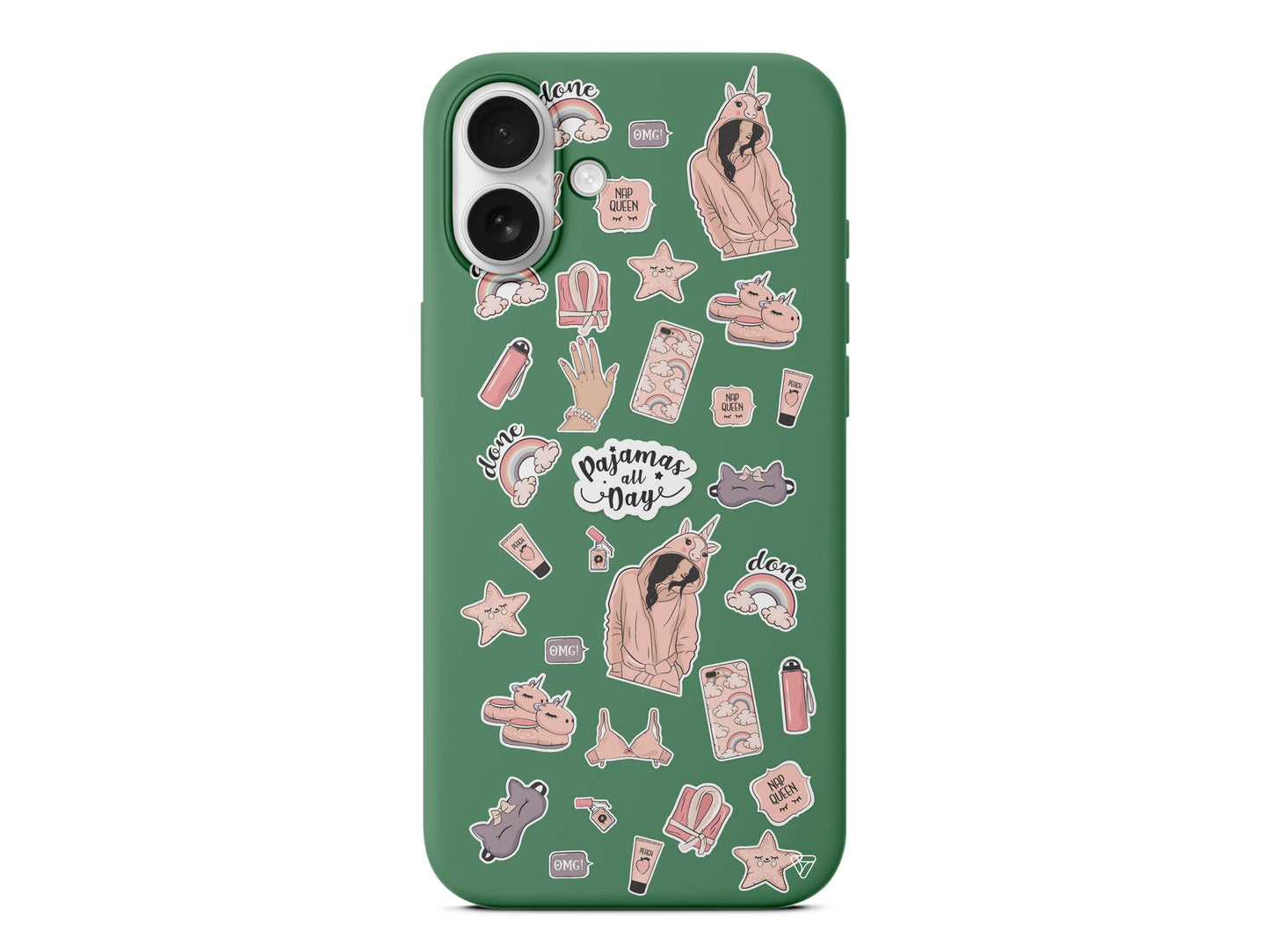 Pajamas All Day Lansman Model İçi Kadife Silikon Telefon Kılıfı – Plus Serisine Özel