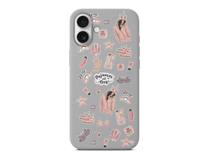 Pajamas All Day Lansman Model İçi Kadife Silikon Telefon Kılıfı