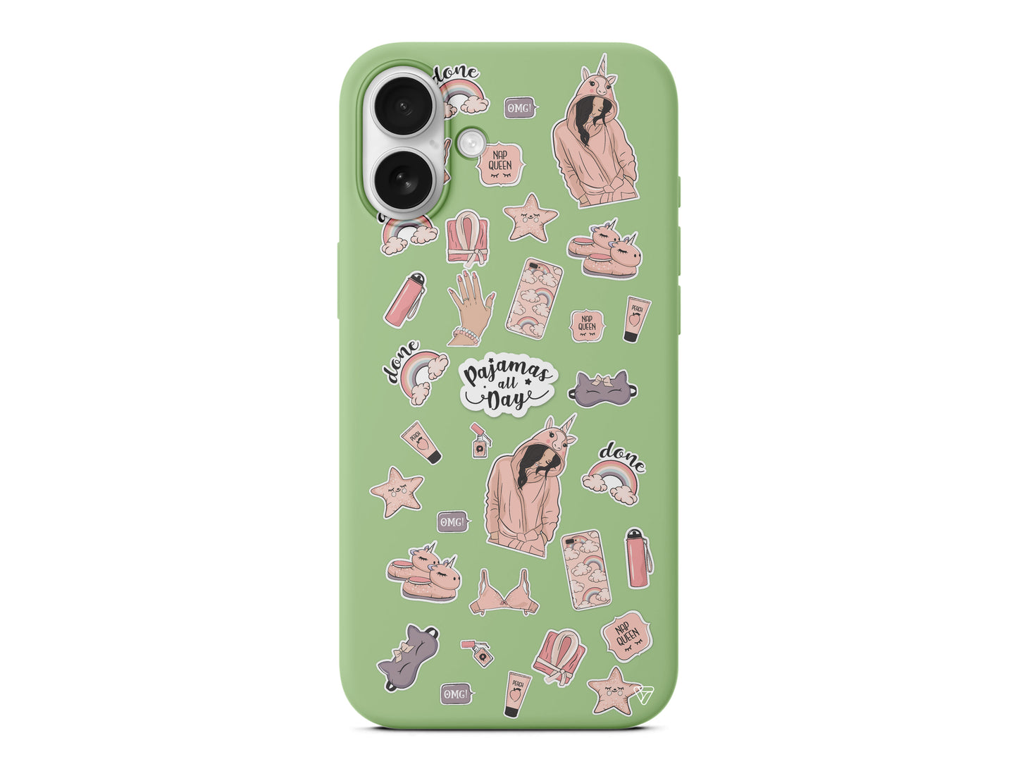 Pajamas All Day Lansman Model İçi Kadife Silikon Telefon Kılıfı – Plus Serisine Özel